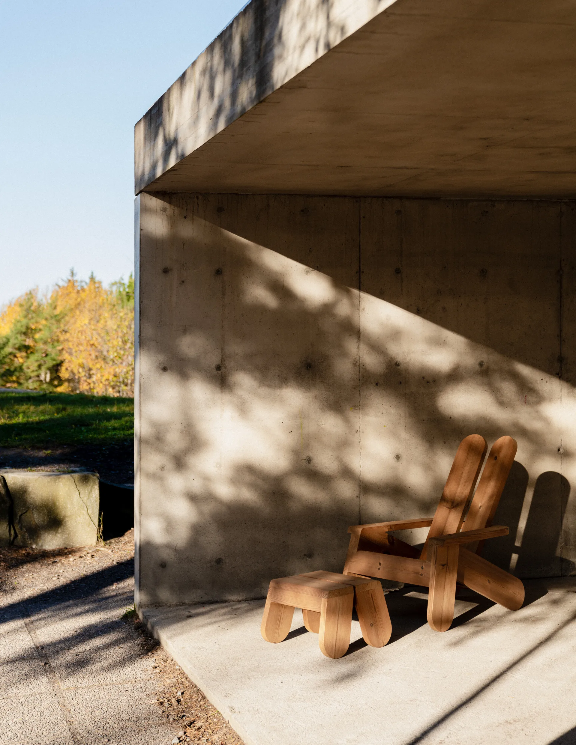 015 Peace Outdoor Lounge Chair loungestol, Varmebehandlet furu Vaarnii