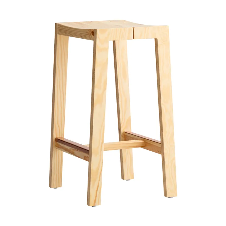 016 Maasto Bar Stool barkrakk - Matt oljevokset furu, 65 cm - Vaarnii