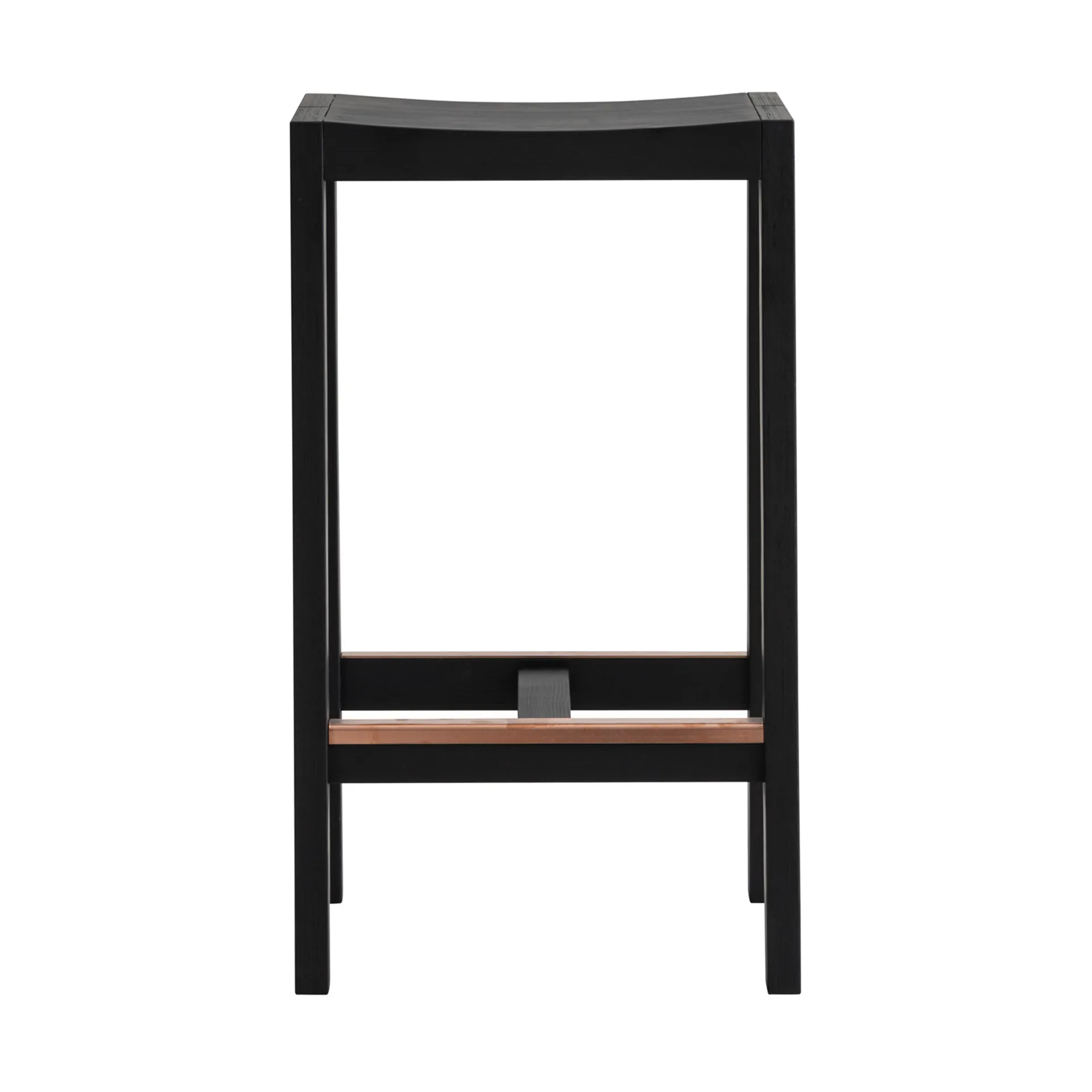 016 Maasto Bar Stool barkrakk, Svartbeiset furu, 65 cm Vaarnii