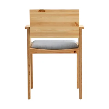 016 Maasto Dining Armchair karmstol - Matt oljevokset furu, polstret sete grå - Vaarnii