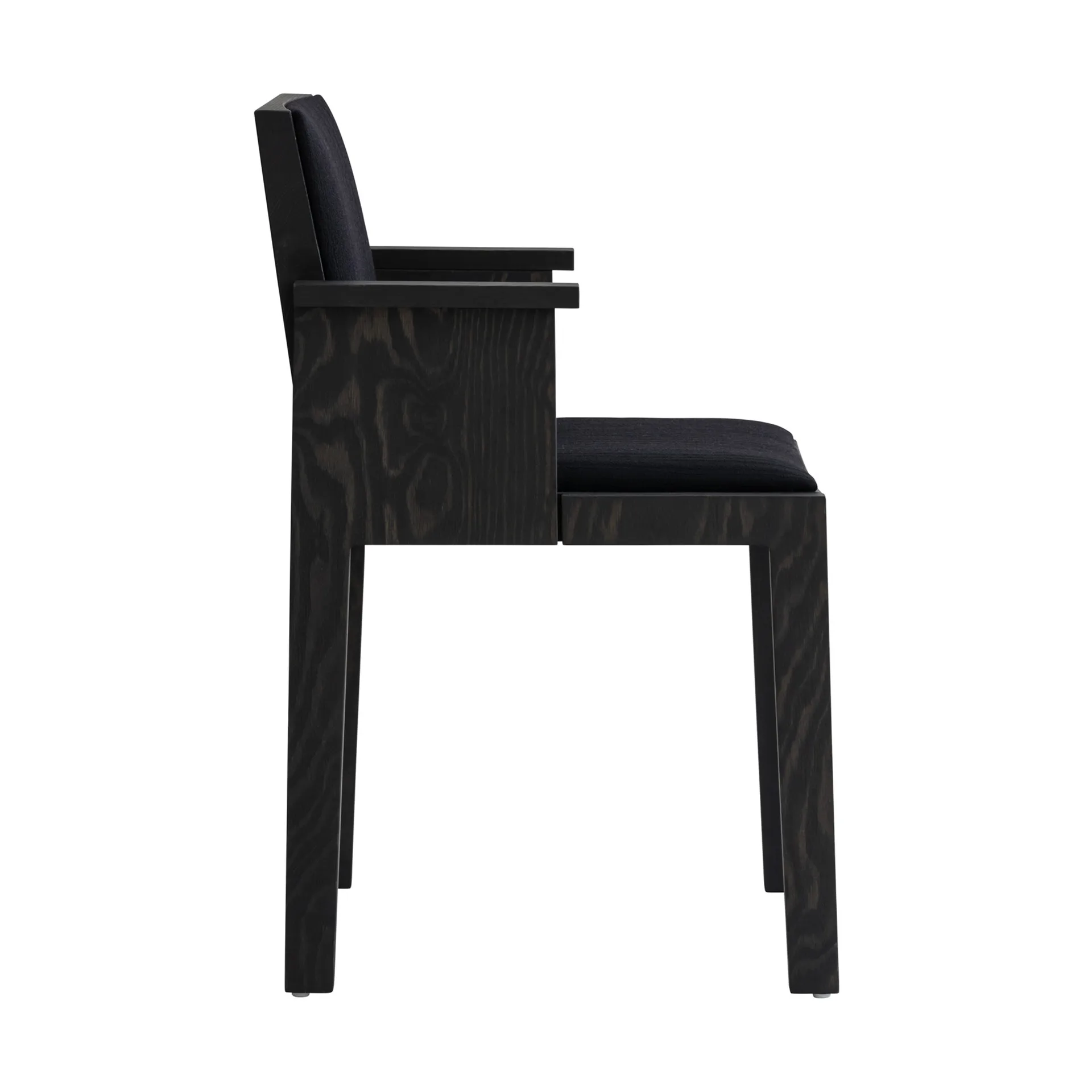 016 Maasto Dining Armchair karmstol, Svartbeiset furu, frontkledd svart Vaarnii