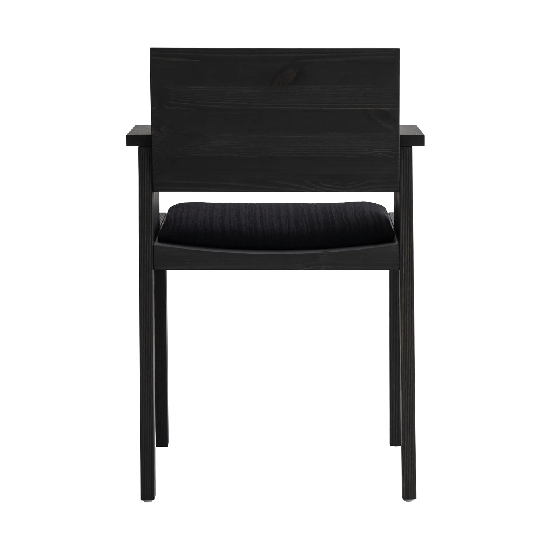 016 Maasto Dining Armchair karmstol, Svartbeiset furu, frontkledd svart Vaarnii