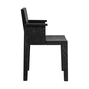 016 Maasto Dining Armchair karmstol - Svartbeiset furu - Vaarnii