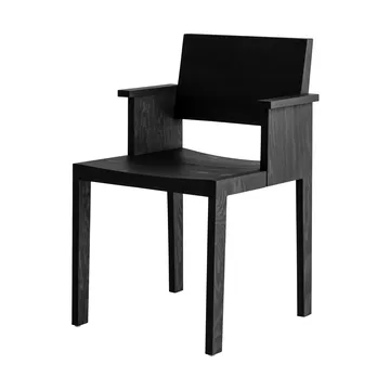 016 Maasto Dining Armchair karmstol - Svartbeiset furu - Vaarnii