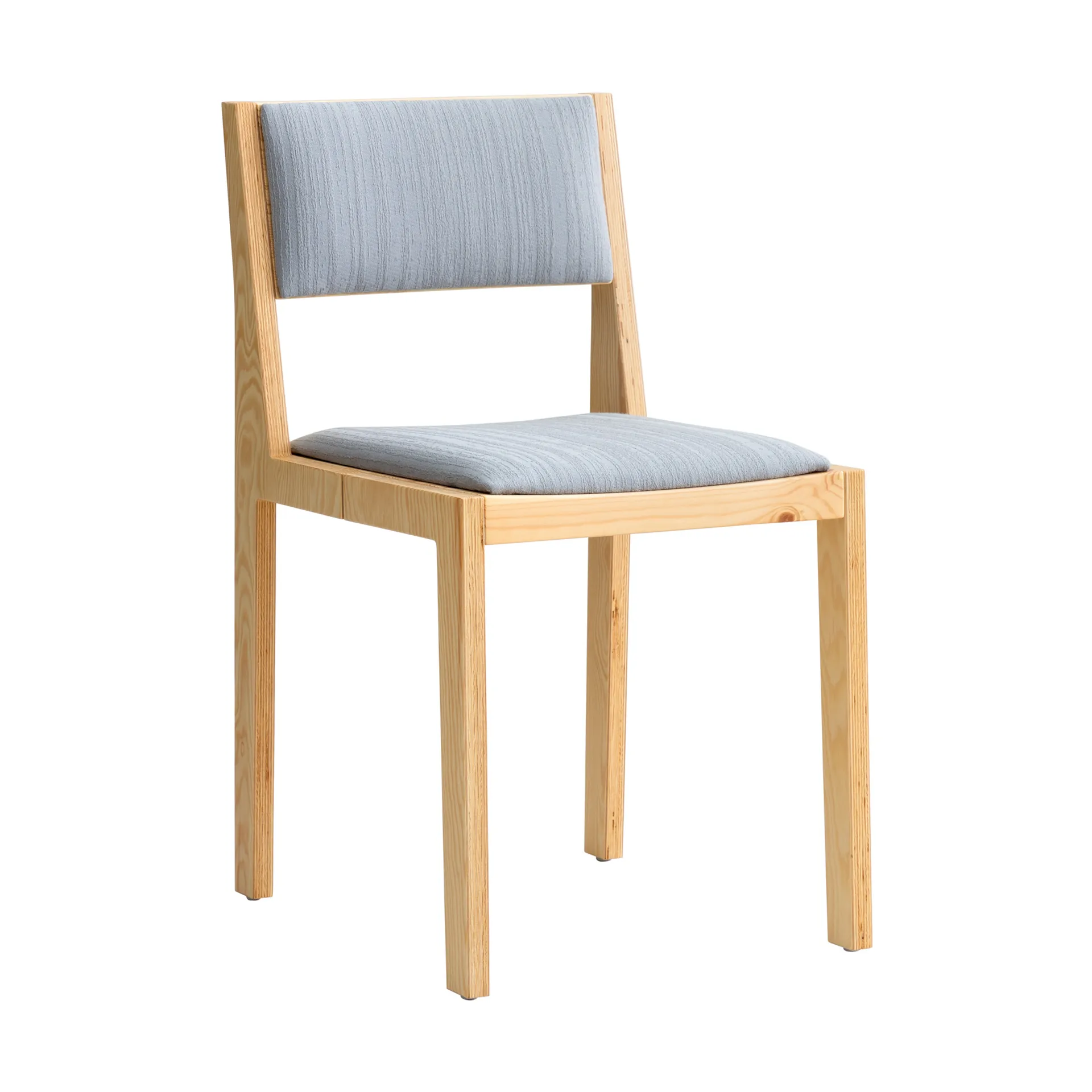 016 Maasto Dining Chair stol, Matt oljevokset furu, frontkledd grå Vaarnii