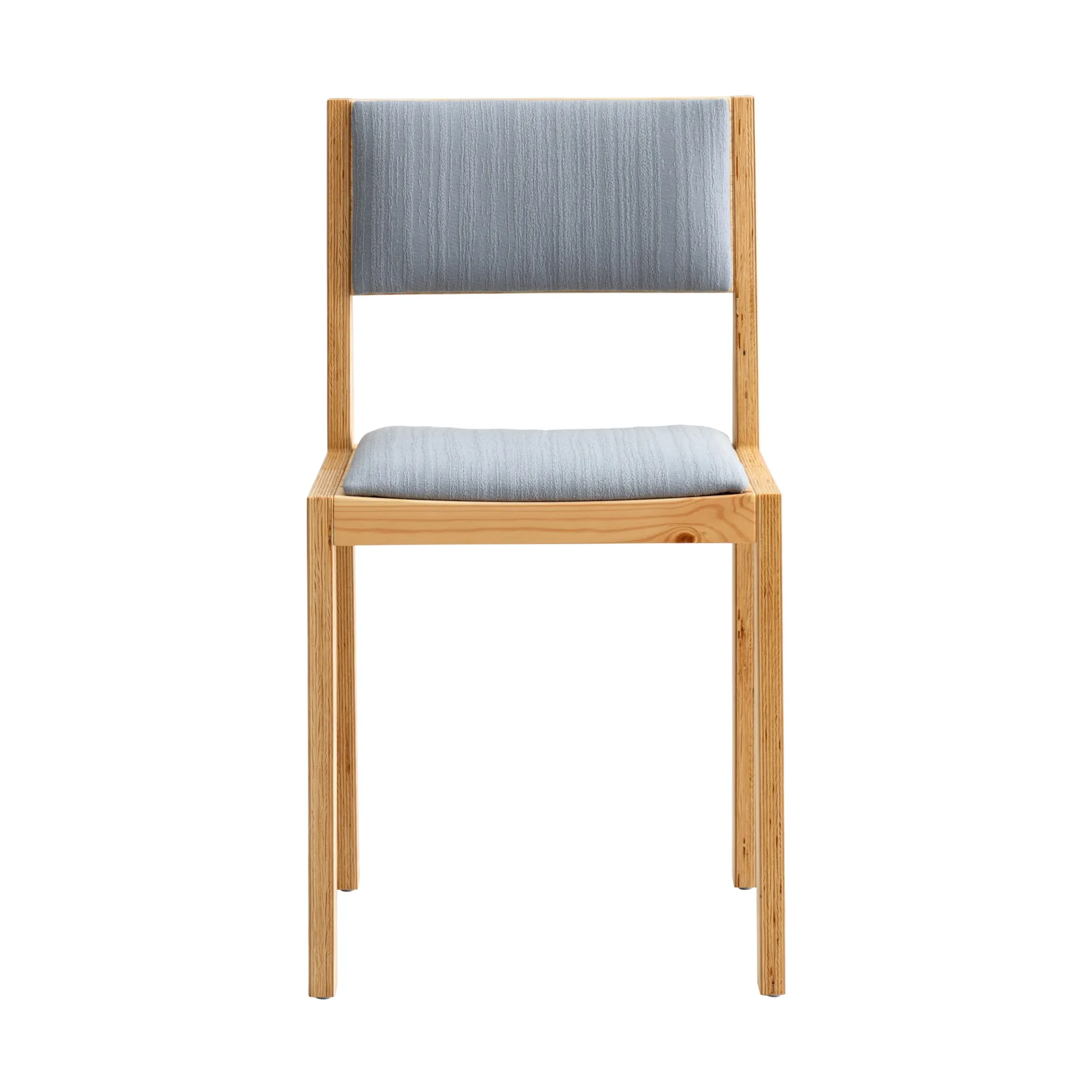 016 Maasto Dining Chair stol, Matt oljevokset furu, frontkledd grå Vaarnii