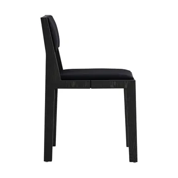 016 Maasto Dining Chair stol - Svartbeiset furu, frontkledd svart - Vaarnii