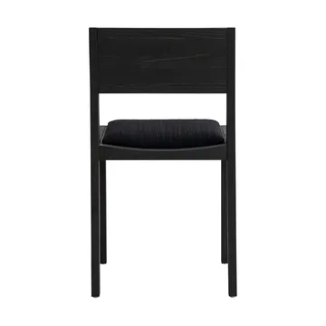 016 Maasto Dining Chair stol - Svartbeiset furu, polstret sete svart - Vaarnii