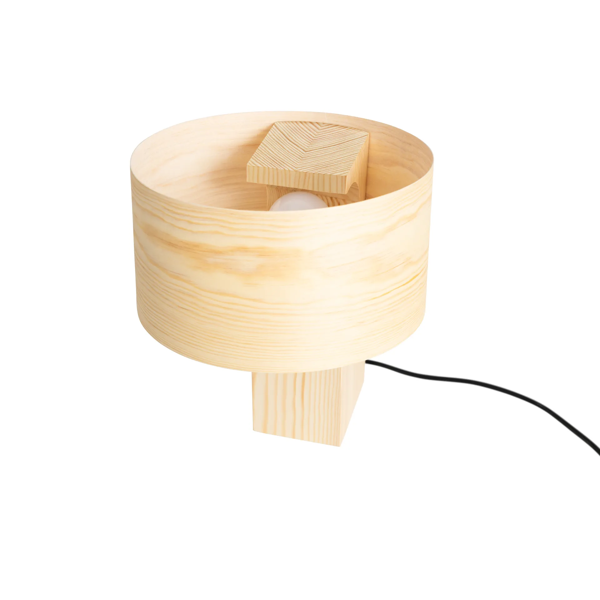 018 Hoop Table Lamp bordlampe, Matt oljevokset furu, 34 cm Vaarnii