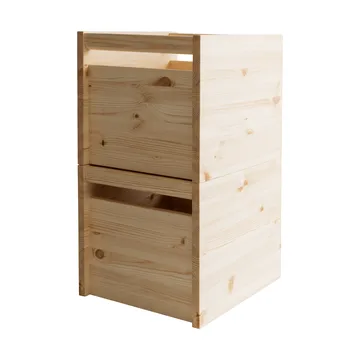 020 Koppa Crate oppbevaringsboks - Oljevokset furu, large 38x43x36 cm - Vaarnii