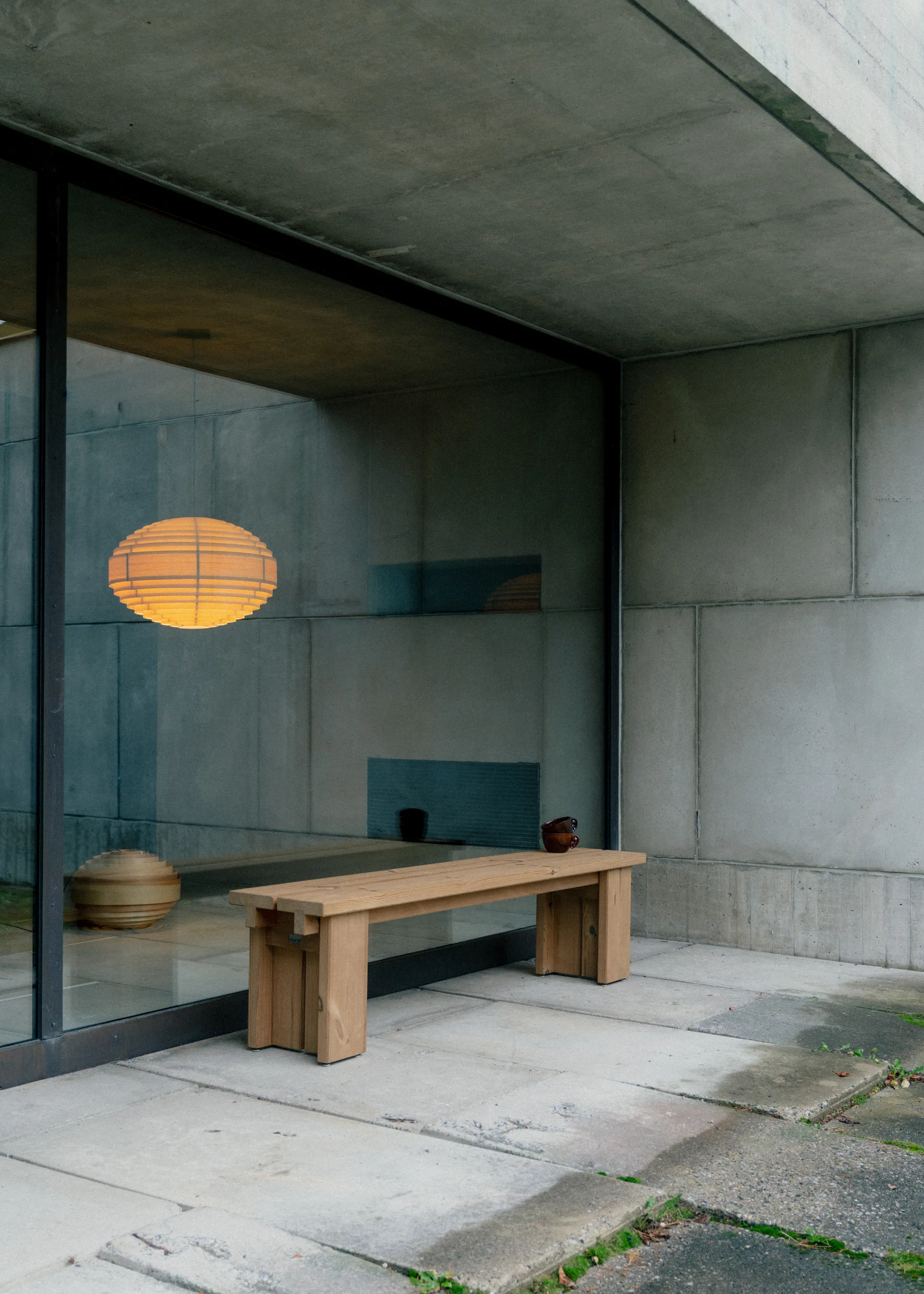 1002 Hans Pendant pendel, Matt oljevokset furu, Ø46 cm Vaarnii