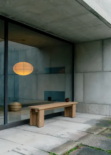 1002 Hans Pendant pendel - Matt oljevokset furu, Ø46 cm - Vaarnii