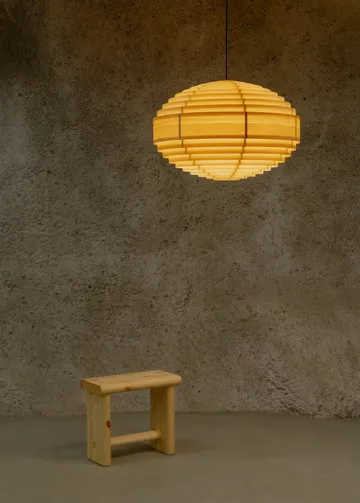 1002 Hans Pendant pendel - Matt oljevokset furu, XL Ø70 cm - Vaarnii