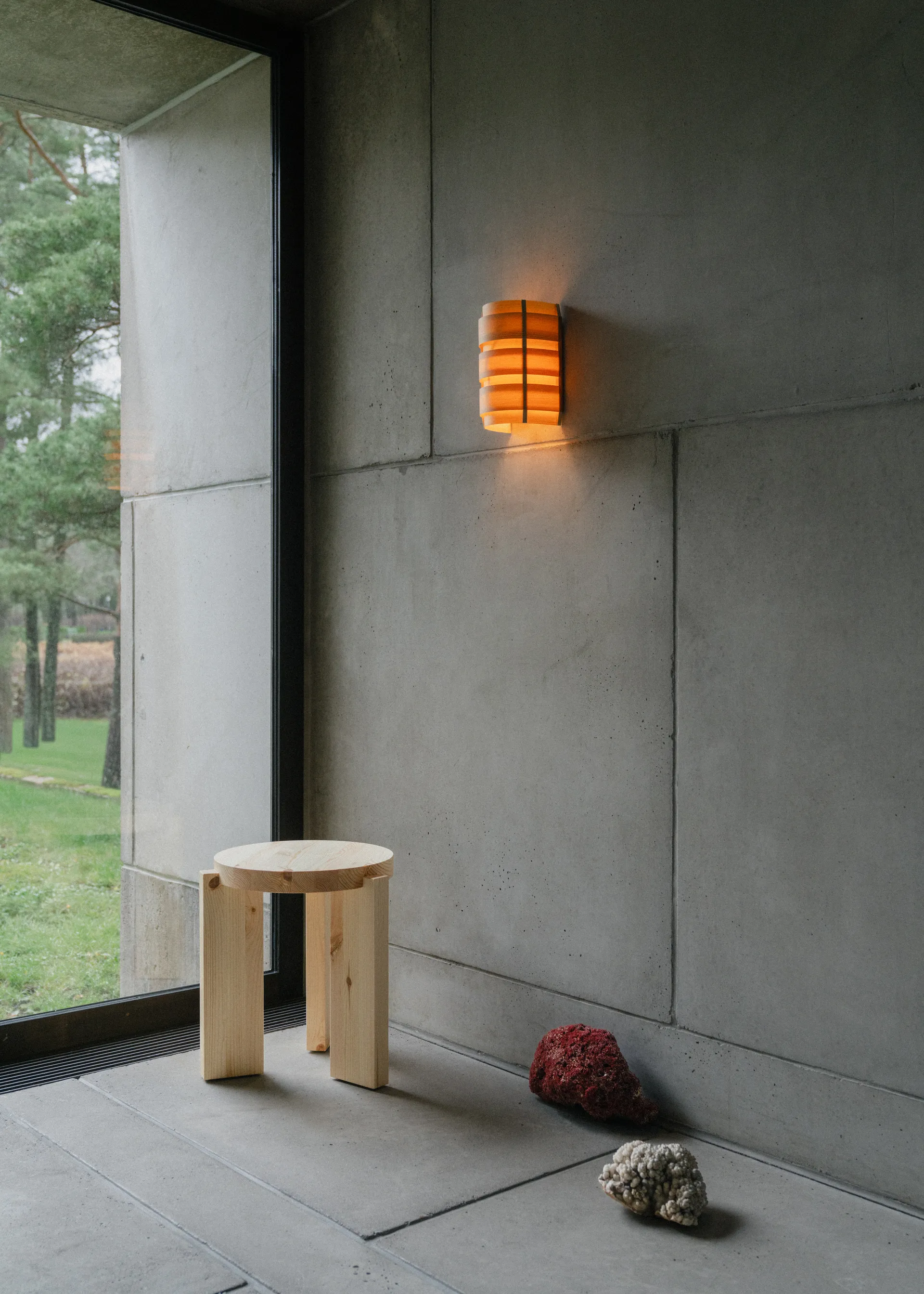 1004 Hans Wall Light, Matt oljevokset furu, 16x24 cm Vaarnii