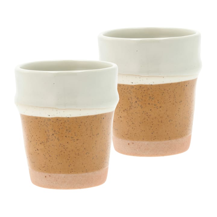 Evig espressokopp 10 cl 2-pakning - Amber-creme - Villa Collection