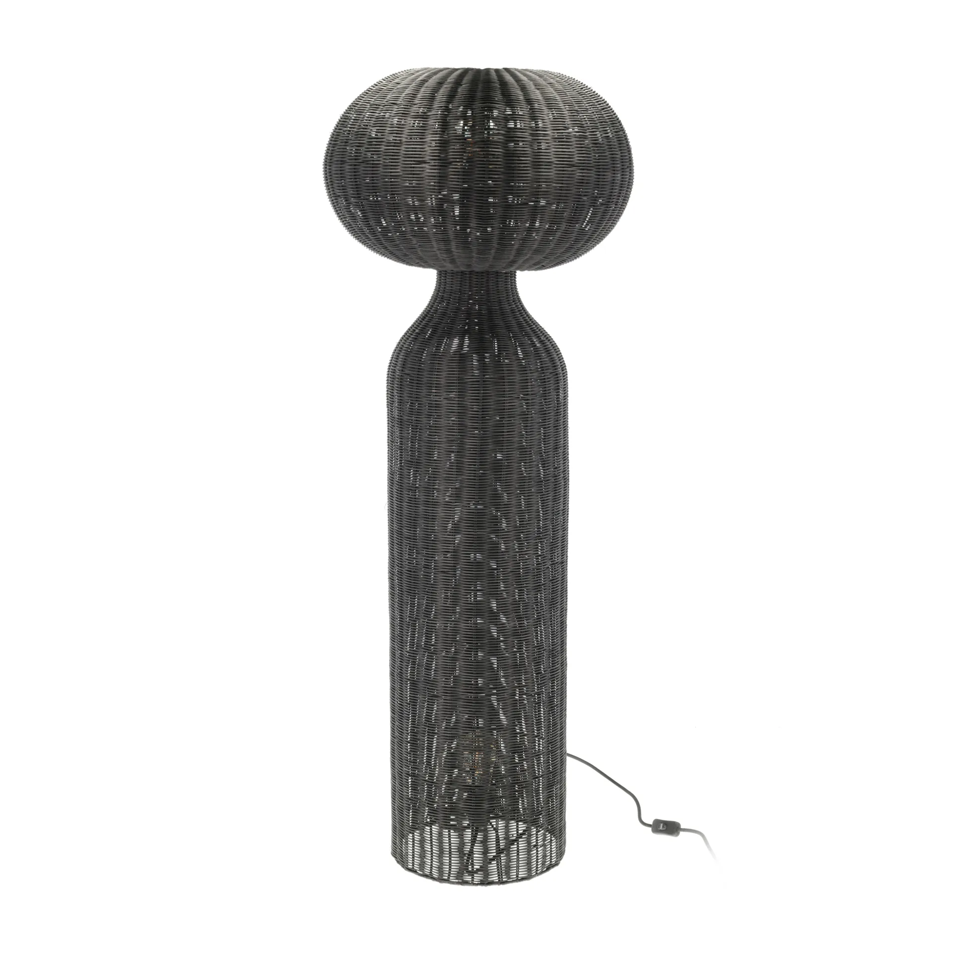 Werna gulvlampe Ø 50 x 130 cm, Black rattan Villa Collection