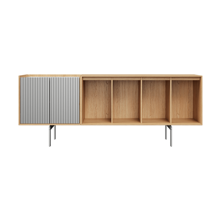 Vipp Cabinet H1 sideboard med ben - Light oak-marmor, dører - Vipp
