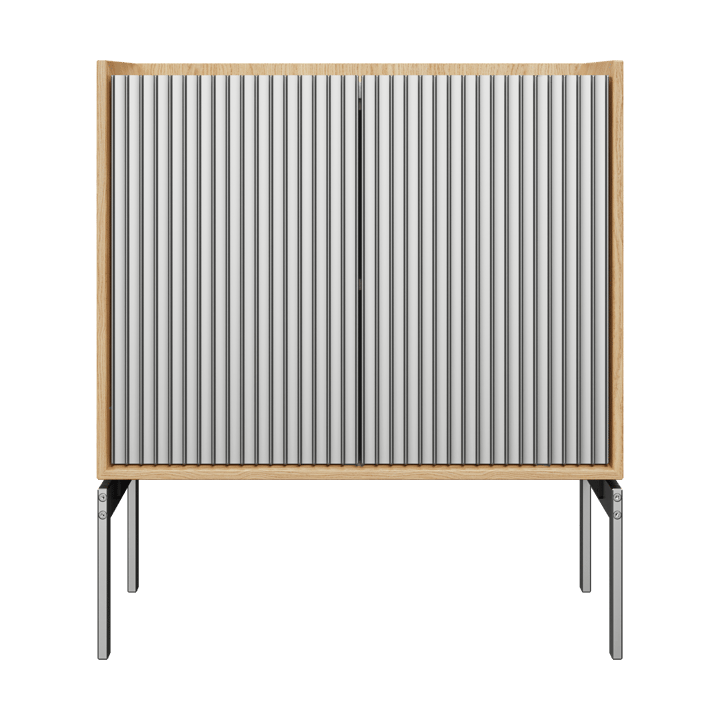 Vipp Cabinet H2 skap med ben - Light oak-marmor, dører - Vipp