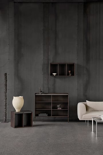 Vipp Cabinet H3 sideboard med ben - Dark oak-marmor - Vipp