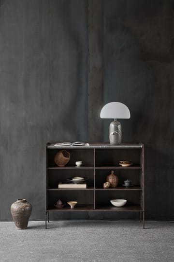 Vipp Cabinet H3 sideboard med ben - Dark oak-marmor - Vipp