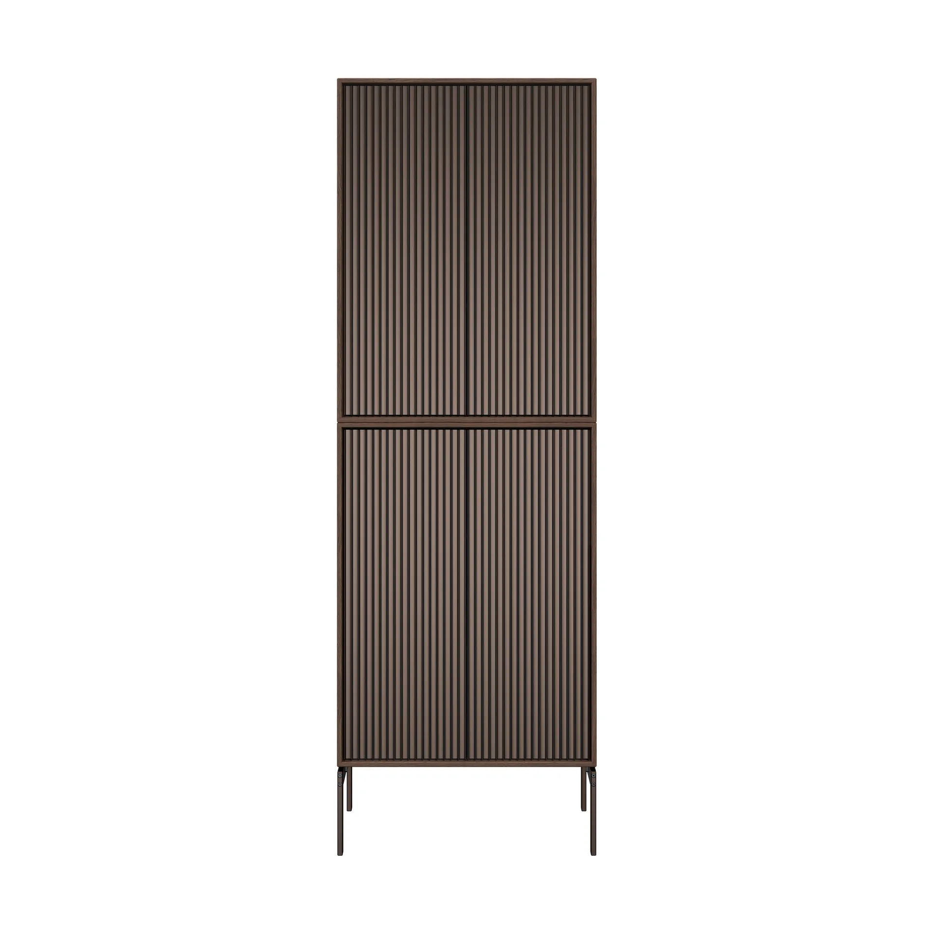 Vipp Cabinet H4 skap med ben, Dark oak, dører Vipp