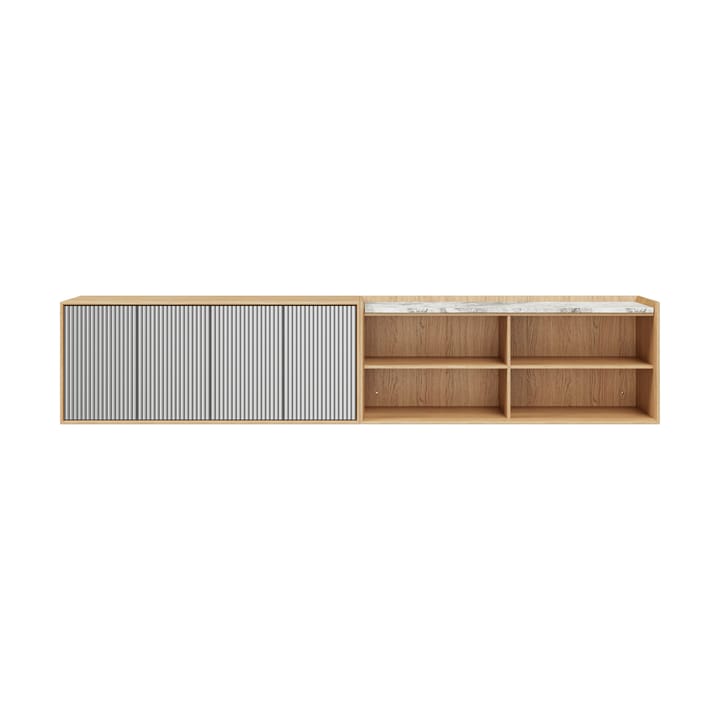 Vipp Cabinet H6 sideboard - Light oak-marmor, dører - Vipp