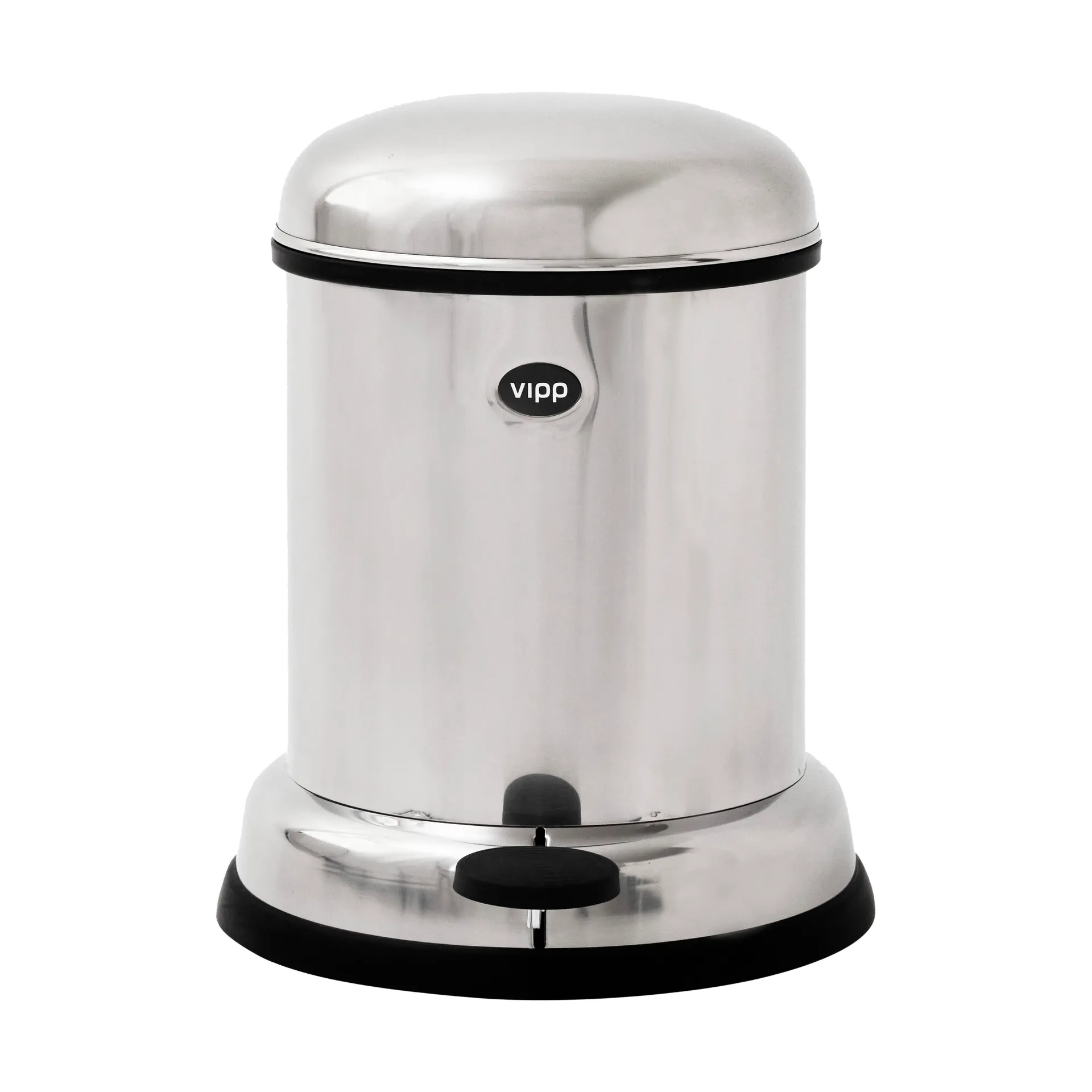Vipp14 pedalbøtte 8 l, Rustfritt stål Vipp
