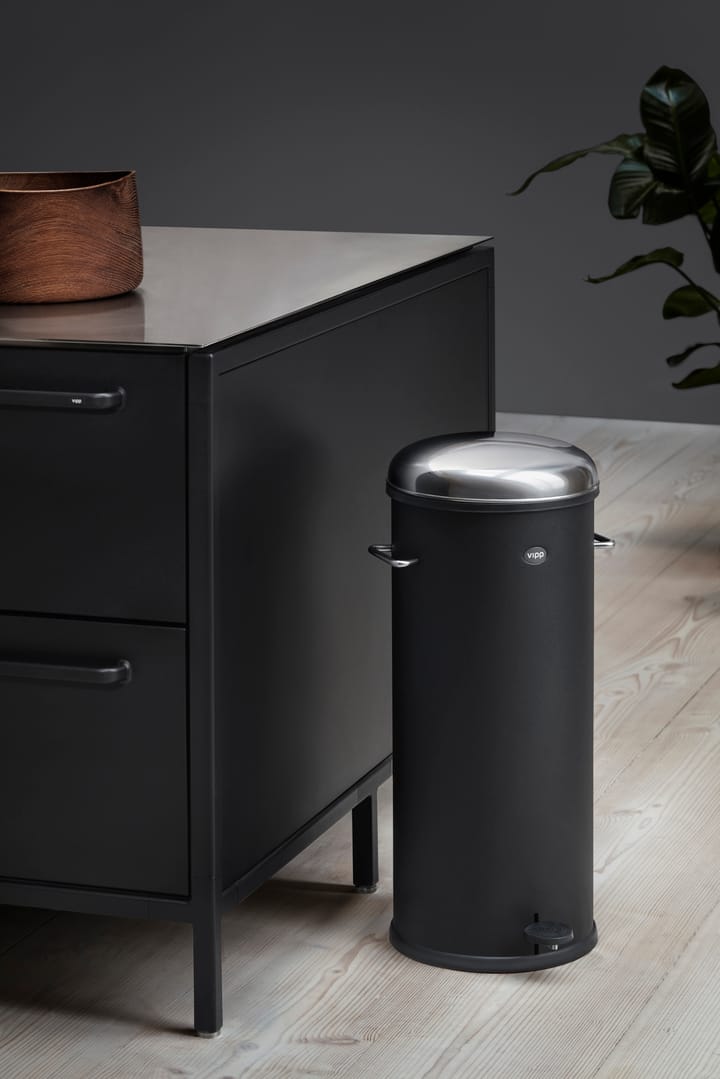 Vipp17 pedalbøtte 30 l, Svart Vipp