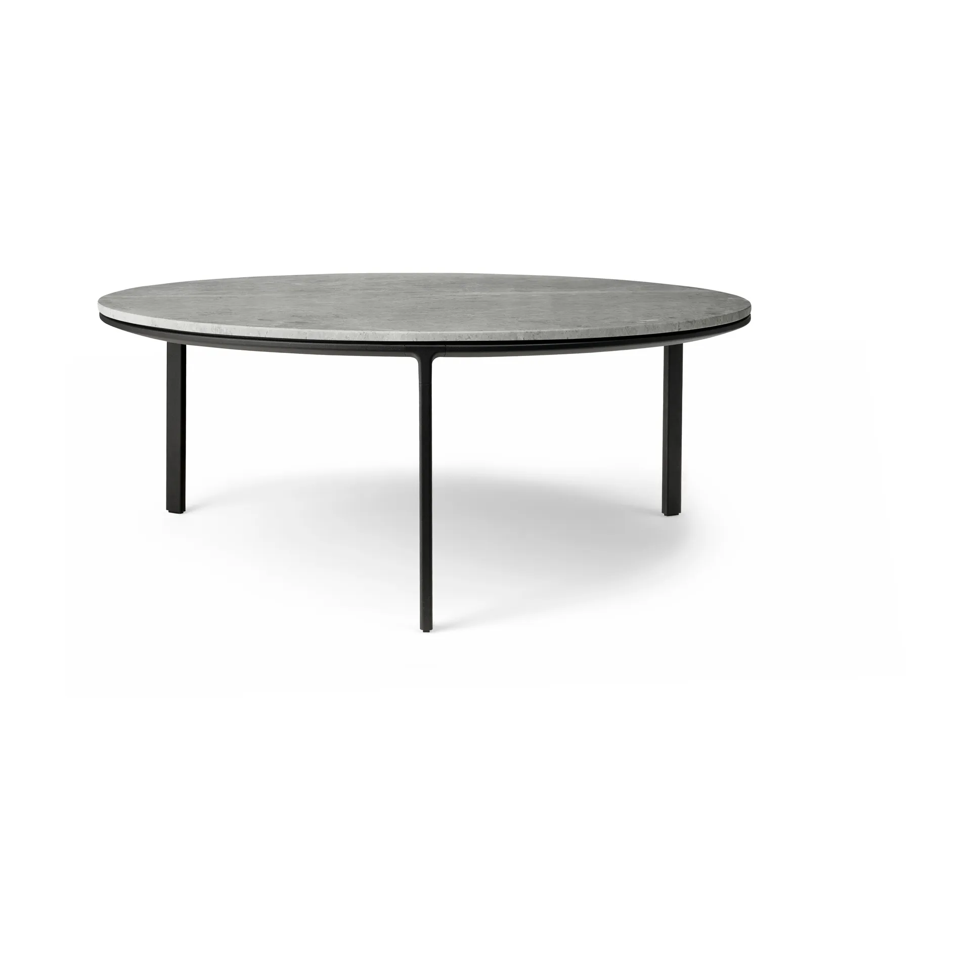 Vipp425 sofabord marmor Ø90x35,5 cm, Sky grey Vipp