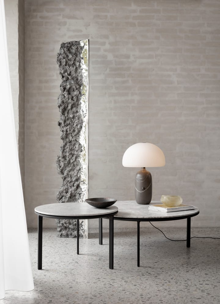 Vipp425 sofabord marmor Ø90x35,5 cm, Sky grey Vipp
