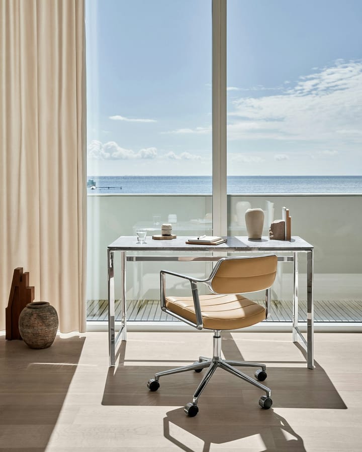 Vipp430 Studio Desk skrivebord 60x125 cm, Ocean grey marble Vipp