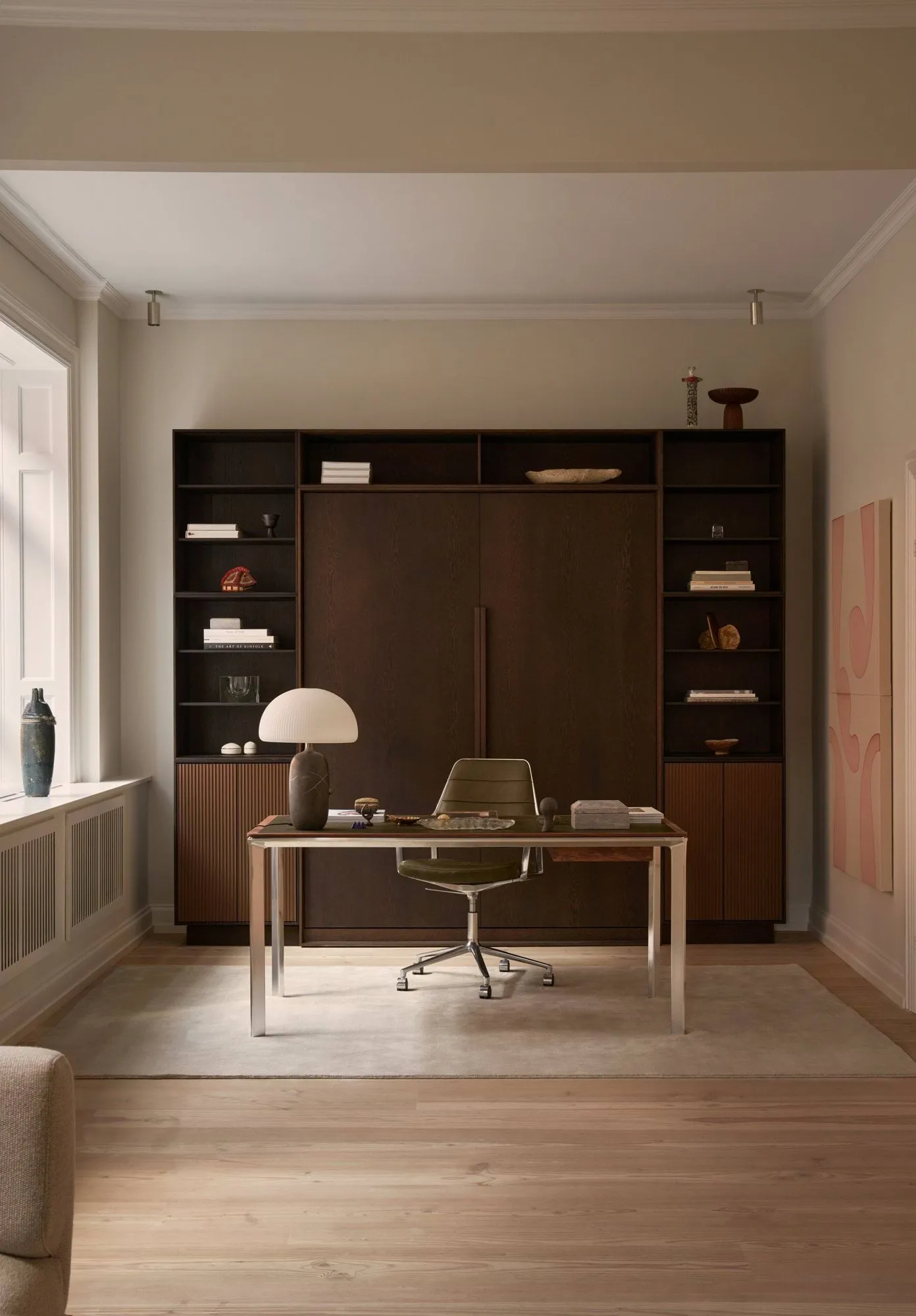 Vipp432 skrivebord, Bosco leather-walnut Vipp