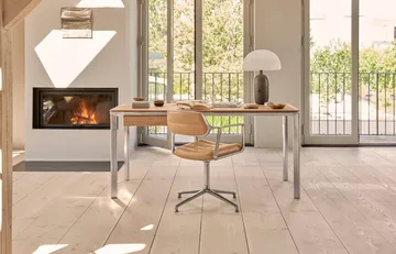 Vipp432 skrivebord - Camel leather-light oak - Vipp