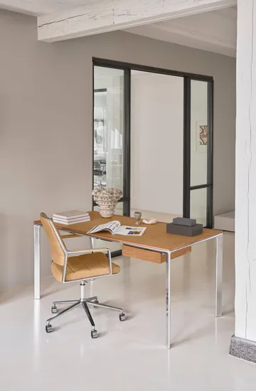Vipp432 skrivebord - Camel leather-light oak - Vipp