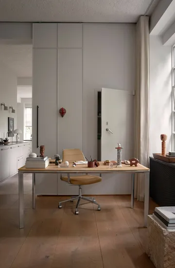 Vipp432 skrivebord - Camel leather-light oak - Vipp