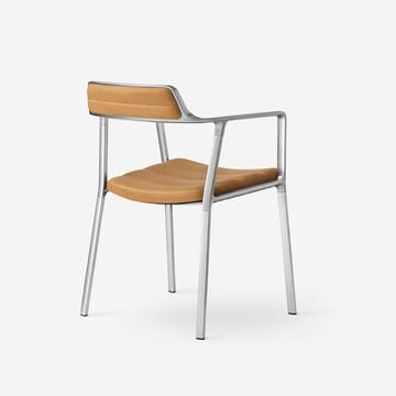 Vipp451 stol - Pol. aluminium-sand lær - Vipp
