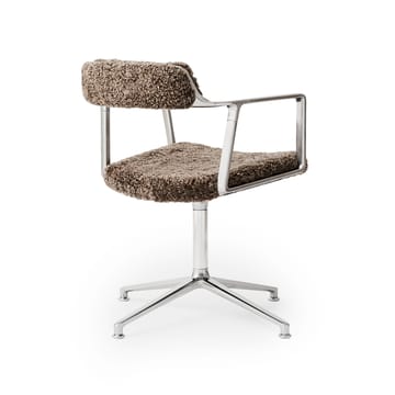 Vipp452 kontorstol curly limited edition - Brun saueskinn - Vipp