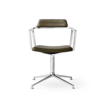 Vipp452 Swivel kontorstol - Pol. aluminium-bosco green - Vipp