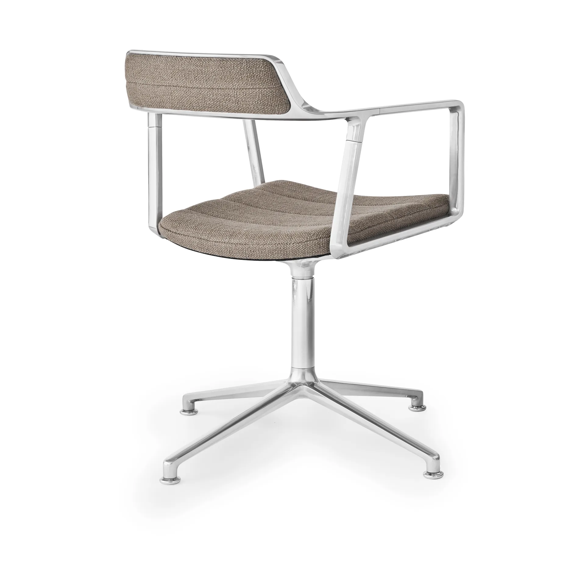 Vipp452 Swivel kontorstol, Pol. aluminium-dark sand Vipp