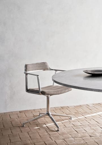 Vipp452 Swivel kontorstol - Pol. aluminium-dark sand - Vipp