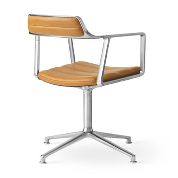 Vipp452 Swivel kontorstol - Pol. aluminium-sand lær - Vipp