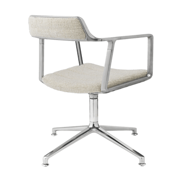 Vipp452 Swivel kontorstol - Wavy off white-lys grå-pol. aluminium - Vipp