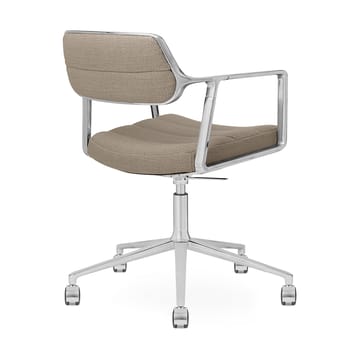 Vipp453+ Swivel kontorstol med hjul - Pol. aluminium-dark sand - Vipp