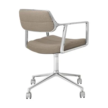 Vipp453 Swivel kontorstol med hjul - Tide dark sand-pol. aluminium - Vipp