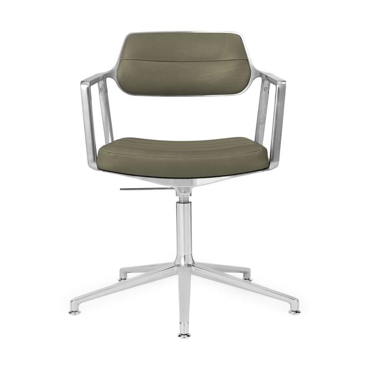 Vipp453+ Swivel kontorstol - Pol. aluminium-bosco green - Vipp
