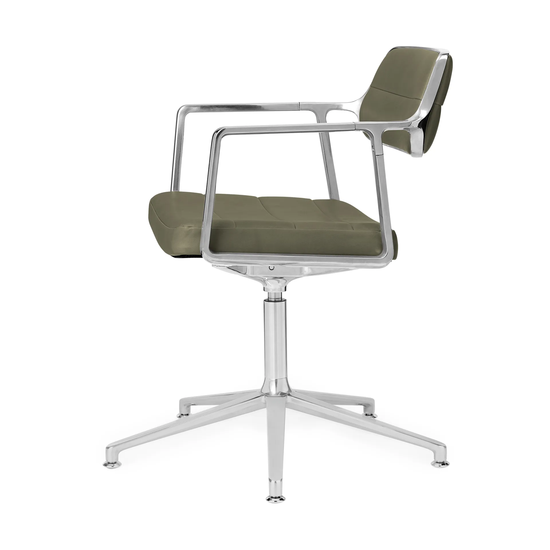 Vipp453+ Swivel kontorstol, Pol. aluminium-bosco green Vipp