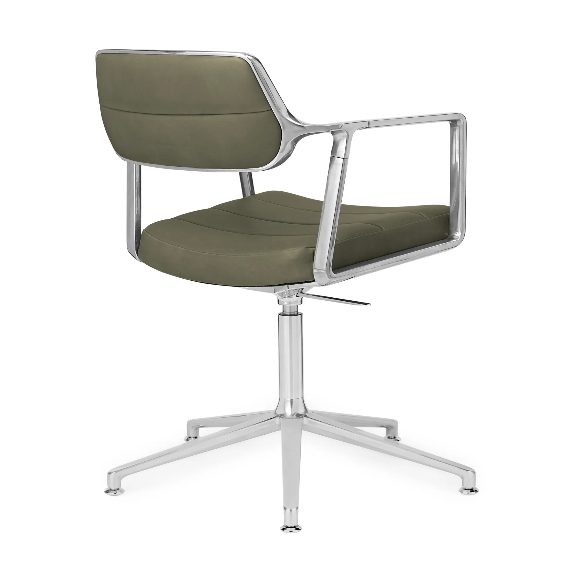 Vipp453+ Swivel kontorstol, Pol. aluminium-bosco green Vipp