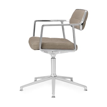 Vipp453+ Swivel kontorstol - Pol. aluminium-dark sand - Vipp