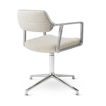Vipp453 Swivel kontorstol - Wavy off white-lys grå-pol. aluminium - Vipp
