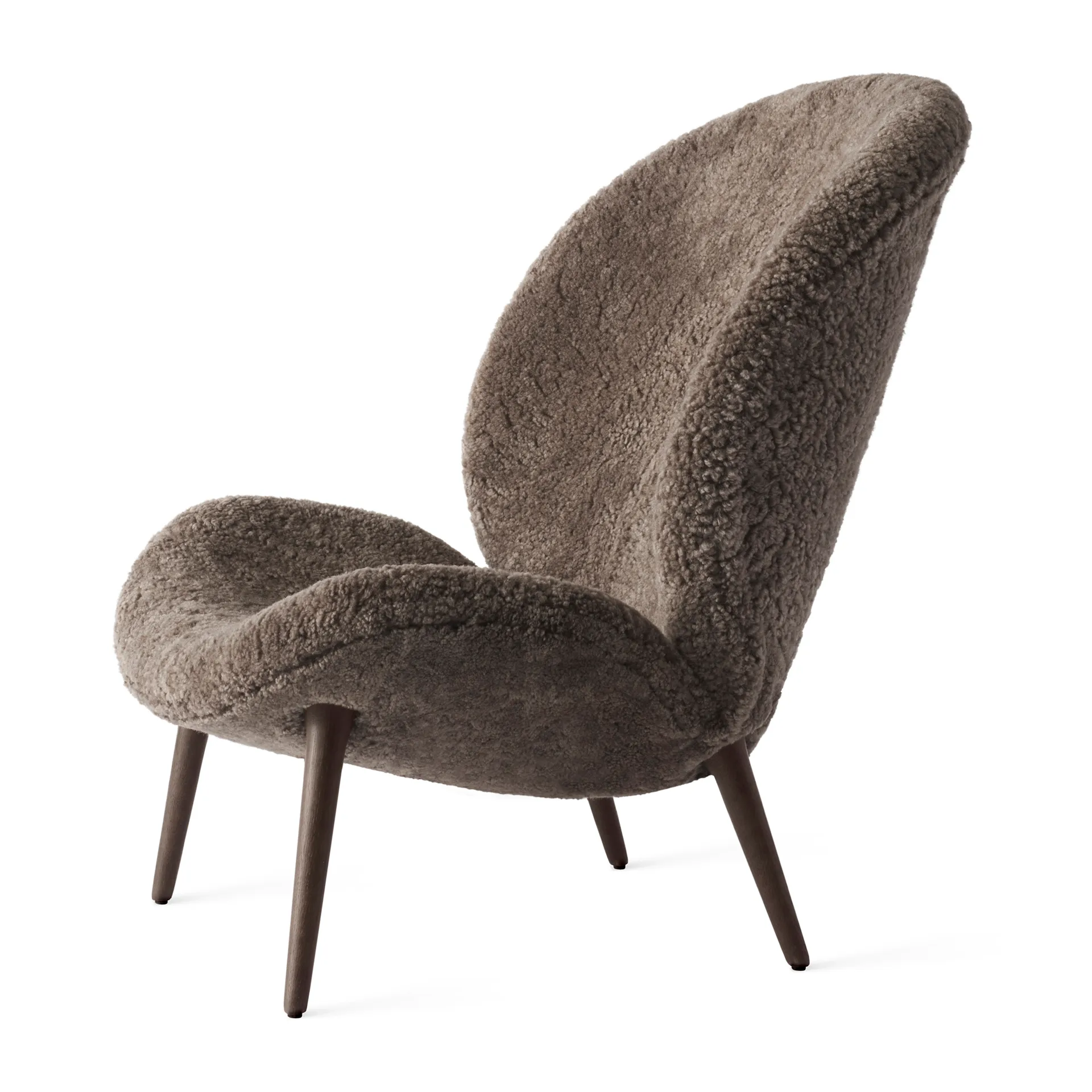 Vipp466 Lodge loungestol, Dark oak-Curly 07 Vipp